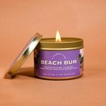 Rad Living Beach Bum - Tropical Paradise Scented Soy Candle in Tin Container | Aromatherapy | Aromatic Fragrance of Masala Tea | Burn Time Upto 18 hrs | Home Décor |Decoration | Unique Gift - 80gm