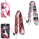 GTOTd Ninja Lanyard (2 Pcs) with ID Badge Holder (2 Pcs). Gifts Merch Party Supplies Decor ID Badge Holder Keychain String Wallet Lanyard Phone Teens