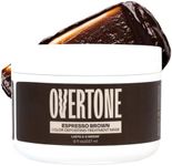 oVertone Haircare Color Depositing Conditioner - 8 oz Semi Permanent Hair Color with Shea Butter & Coconut Oil - Temporary Hair Color Dye - Vegan, Cruelty-Free - Espresso Brown.