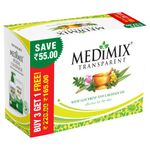 MEDIMIX Transparent Soap with Glycerine and Lakshadi Oil | Each 125g | Effective for Dry Skin |