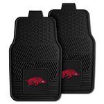 FANMATS - 8762 NCAA University of Arkansas Razorbacks Vinyl Heavy Duty Car Mat 18"x27"