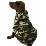 Casual Canine Camo Hoodie for Dogs, Pet Clothes, 24" XXL, Green