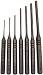 Grace USA 7 Piece Steel Roll Spring Punch Set, Drive Pins In or Out, Ideal for Gunsmiths, Heat Treated Steel, Hex Stock, 7 Sizes, Made in USA Steel Roll Set , RS-7