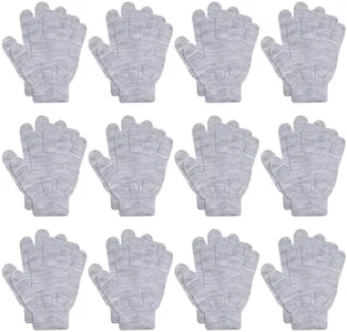 ONESING 12 Pairs Kids Gloves - Warm Knitted Winter Gloves Bulk for Girls Boys, Children Gloves Designed for Cold Weather Mixcolor I