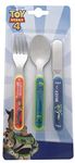 Toy Story 3 Piece Cutlery Set – Metal, Reusable Children's Knife, Fork & Spoon, Kids-Size, Made from Food-Safe Stainless Steel & ABS Plastic – Buzz & Woody Cutlery Set – for 12 Months & Up