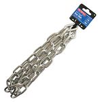 Faithfull FAICHCUT60Z Zinc Plated Steel Chain 6 mm Link Dia x 2.5 m Long 250 kg Load Limit,Silver , Pack of 1