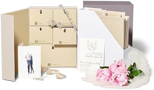 Savor | Deluxe Personalized Wedding Keepsake Box | Custom  Fabric Bound Acid-Free Keepsake and Memory Organizer with Labels for Wedding Day, Bridal Shower, Anniversary and Engagement Gifting