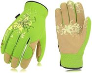 Vgo... Gardening Gloves for Women,Puncture-proof,Thornproof,Safety Work Gloves for Weeding,Digging,Synthetic Leather(S,Green,SL7443)