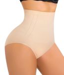 Gotoly Tummy Control Shapewear Underwear Girdle for Women Body Shaper Hight Waist Shapewear Panties Beige