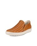 ECCO Men's Soft 7 Woven Slip On 2.0 Sneaker, Lion, 5-5.5