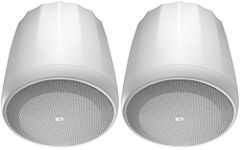 JBL Professional C67HC/T-WH 6.5-Inch Narrow 75° Coverage High Ceiling Hanging Pendant Speaker, White, Sold as Pair
