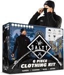 Salty Captain 6 Piece Clothing Kit | Fleece & Polyester Blend, Quick Dry, Sun Protection, Lightweight, Breathable & Comfortable | Outdoor Gear for Hiking, Fishing, Hunting, and Farming | X-Large