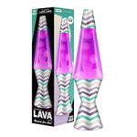Lava Lamp 2494, White Wax, Pink Liquid, Decorative Base and Cap, Original 14.5 inch LAVA® Motion Lamp to Illuminate Your Mood
