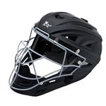 Jadekylin Baseball Catchers Helmet Matte (Large, Black)