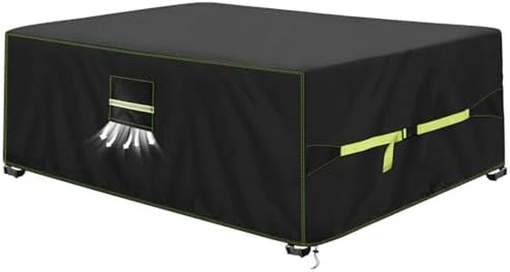 VDISRR Copertura Tavolo Esterno Impermeabile 242x160x100cm, 420D Resistente Tessuto Oxford Copertura Per Mobili da Giardino con Sfiato d'Aria Telo Esterno Antivento, Anti-UV, Antipolvere