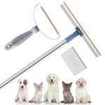 Povxlum 3pcs Pet Hair Remover, Adjustable Long Handle for Couch Rug, Carpet, Carpet Rake Pile Lifter, Resuable Lint Remover For Cats & Dogs, Sofa, Furniture, Rugs, Laundry, Clothes and Bedding