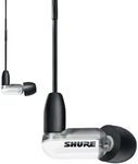 Shure AONIC 3 Wired Sound Isolating Earbuds, Clear Sound, Single Driver with BassPort, Secure in-Ear Fit, Detachable Cable, Durable Quality, Compatible with Apple & Android Devices - White