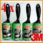 4 SCOTCH BRITE 3M LINT ROLLERS - PETS HAIRS - FLUFF - NEW STOCK