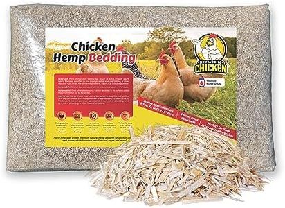 Hemp Bedding for Chicken Coop, Small Animal Litter for Guinea Pig, Hamster, Bunny Rabbit, Snake, Ferret, Tortoise, Rat and More - Pine Wood Shavings Alternative for Chickens and Poultry (33lb)