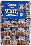 WALKERS NONSUCH Original Creamy Toffee Bars in Traditional Tin Tray 100 g (Pack of 10)