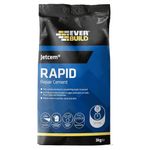 Everbuild – Jetcem Rapid Set Cement – Internal And External Use – Ideal For Repairing Cement – Easy Mix Formula – Fast-Setting – Grey – 3kg Bag
