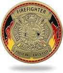 Firefighter Challenge Coin Fire Department Rescue Prayer Coin