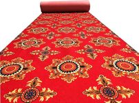 Ismat Carpet for Wedding, Stage, Exhibition, Party, Office, Hotels Decoration, Living Room and Wall to Wall Carpet Size (10X 10 Feet) red Color