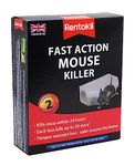 RLPSF135 Rentokil Fast Action Mouse Killer, multicolored, 2 pieces