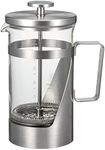 HARIO THSV-4-HSV Hairline Silver Pressed Coffee, Heat Resistant Glass, Stainless Steel, Practical Capacity, 20.3 fl oz (600 ml)