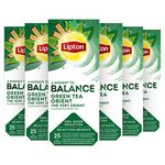 Lipton Green Tea Tchae 25 Teabags (Pack of 6, Total 150 Teabags)