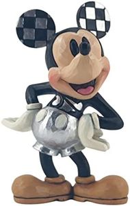 Enesco Jim Shore Disney Traditions 100 Years of Wonder Mickey Hands on HIPS Figurine, 3.5 Inch, Multicolor