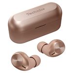 Technics True Wireless Multipoint Bluetooth Earbuds with Microphone, HiFi, Clear Calls, Long Battery Life, Lightweight Comfort Fit, Alexa Built in, EAH-AZ40-N (Rose Gold)