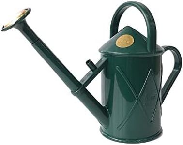 Indoor Plastic Watering Can | The HAWS The Bartley Burbler - Two Pint | Pot Waterer | Fine Spray Rose - Green