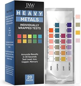 Heavy Metals Test - Drinking Water Testing Kit for Lead, Iron, Copper and Mercury, Fast Easy & Accurate Results With Mobile App, Simple at Home Testing to EPA Standards (Individually Wrapped 20 Packs)