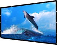 SAVSOL 84 inch Projector Screen,4K 16:9 Portable Eyelet Premium Video Foldable Projection for HD Home Theater Cinema Anti-Crease Indoor Outdoor Office Classroom (186 cm (W) x 105 cm (H))