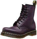 Dr. Martens Women's 1460 Smooth Leather Boot, Purple, 6