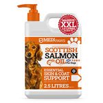 MediPaws Scottish Salmon Oil For Dogs, Cats, Horse, Ferret & Pet - Pure Omega 3, 6 & 9 Fish Oil Food Treats Dog Supplement for Natural Coat, Immune Support, Itchy Skin, Joint & Brain Health