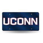 Rico Industries NCAA Connecticut Huskies Laser Inlaid Metal License Plate Tag