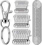 100PCS Swivel Snap Hooks with Key R