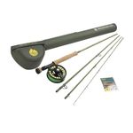 Redington Salmon Fly Fishing Field Kit, 9' Medium-Fast Action Rod and Run Reel, Salmon Fly Line, Carrying Case