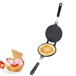 Waffle Cone Maker, Ice Cream Cone Maker waffle Cookies Maker Pizzelle Maker Cone Waffle Iron Waffle Bowl Maker Machine Egg Roll Mold Homemade DIY Ice Cream Cone Baking Pan, 6.7 Inch Diameter