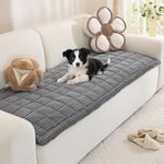 Royhom Pet Sofa Cover Washable, Soft Thick Sofa Cover 2 3 4 Seater, Couch Protector for Dogs, Settee Covers Furniture Slipcovers (Grey, 70x180cm)