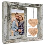 5TH Wedding Anniversary Rotating Photo Frame Gifts, 5 Year Marriage Wooden Anniversary Photo Frame Gifts for Wife Husband Her Him (Dis Two 15x10 cm)