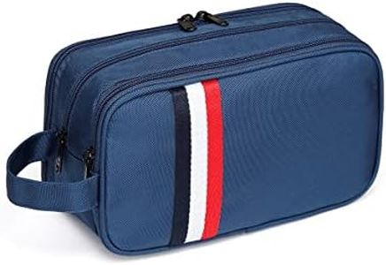 Large Toiletry Bag,VASCHY Waterproof Travel Kit Case for Makeup, Cosmetic, Shaving with Separate Compartments Blue