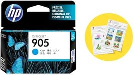 HP 905 Genuine Original Cyan Ink Printer Cartridge works with HP OfficeJet 6950 All-in-One, HP OfficeJet Pro 6960 All-in-One, HP OfficeJet Pro 6970 All-in-One (T6L89AA)