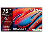 Sony BRAVIA 9 Series 189 cm (75 inches) 4K Ultra HD AI Smart Mini LED Google TV K-75XR90 (Black)