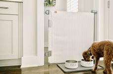 Crafted Gates Modern Fabric Baby Gate – Indoor Safety Gate with Premium Milliken Alpine Performance Fabric, Pet & Toddler Barrier, Designer Look – Easy Install – USA Made