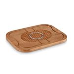 Tower,T847046, Wooden Carving Board with Meat Spikes, Suitable for Food Preparation and Serving, Mango Wood