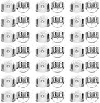 TOAOB 20pcs Earring Backs 925 Silver Butterfly Style Safety Backs Scrolls Earring Stoppers Universal Size for Stud Earrings Locking Earring Making