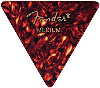 Fender Classic Celluloid Guitar Picks 355 Shape, Tortoise Shell, Medium, 12-Pack